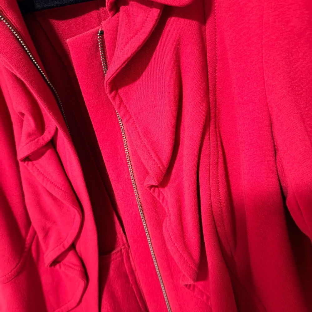Red Radiance | INC Ruffle Blazer - Picture 8 of 14